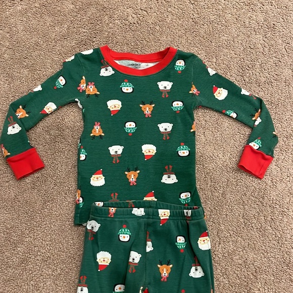 Carters Christmas pajamas, 3T - Picture 2 of 3